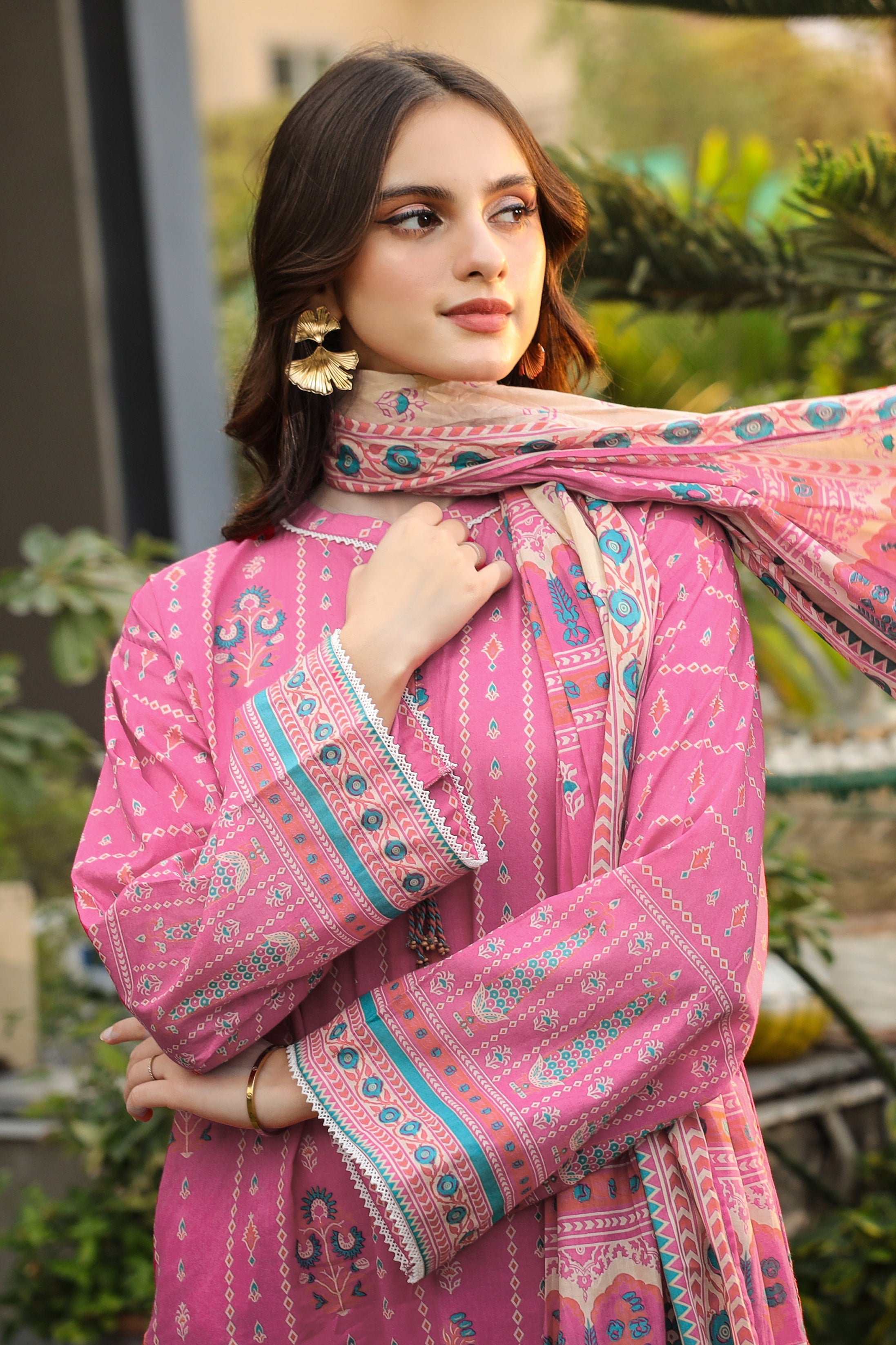 Lakhany Komal Print Lawn`24 MM#11-B