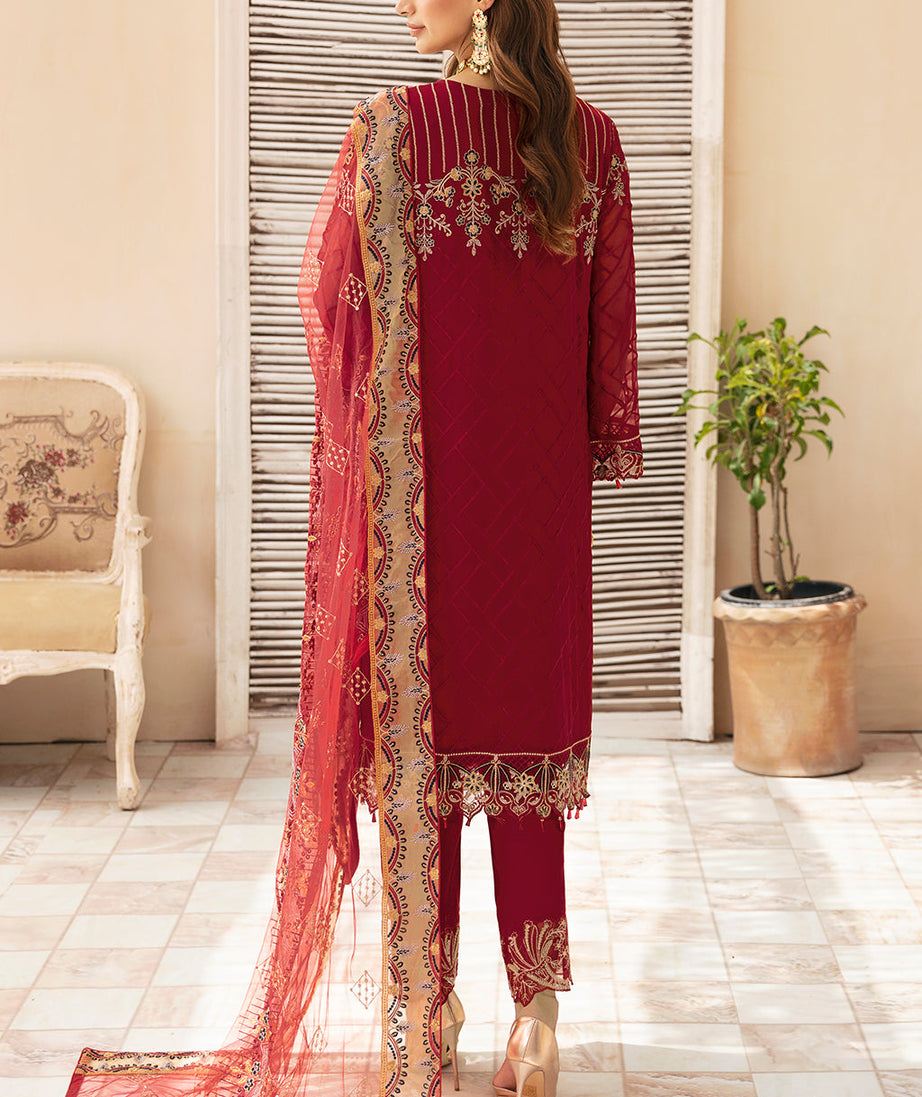 Ramsha Chevron L-Chiffon`24 Vol-9 A#907