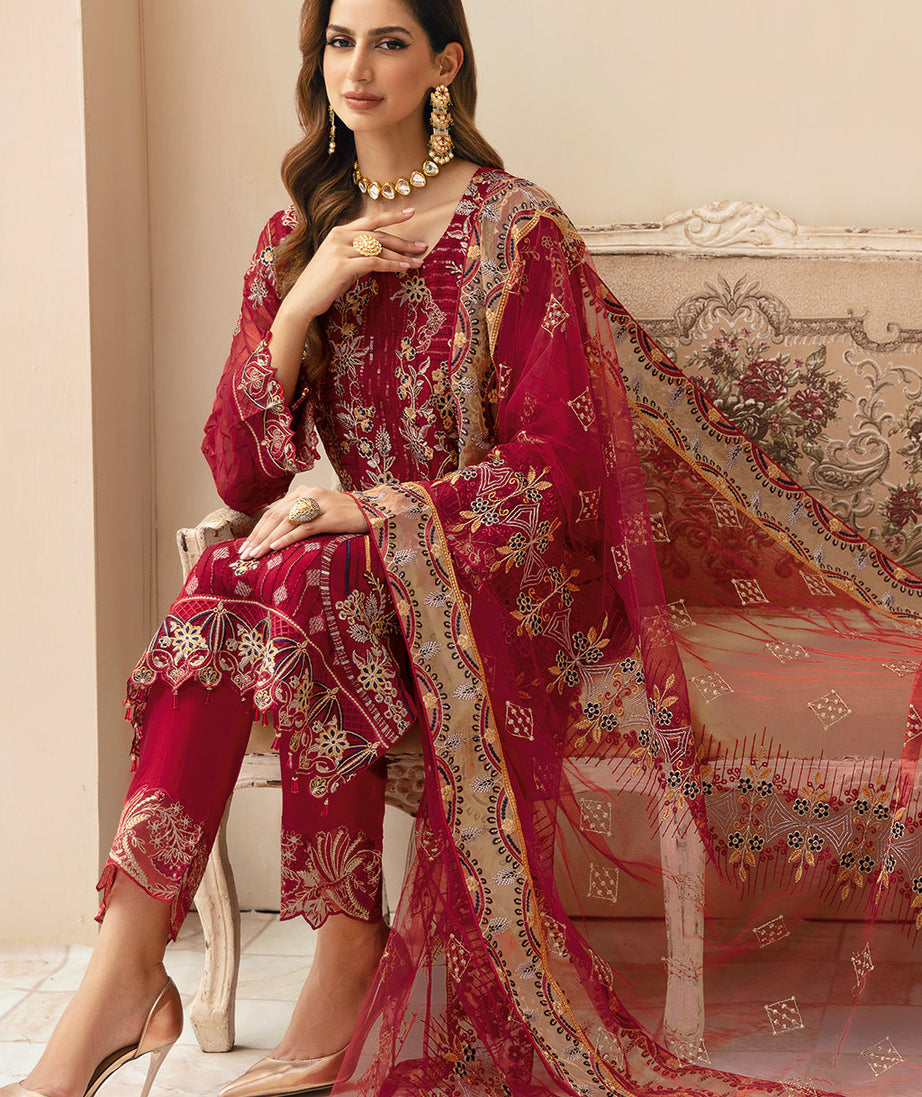 Ramsha Chevron L-Chiffon`24 Vol-9 A#907