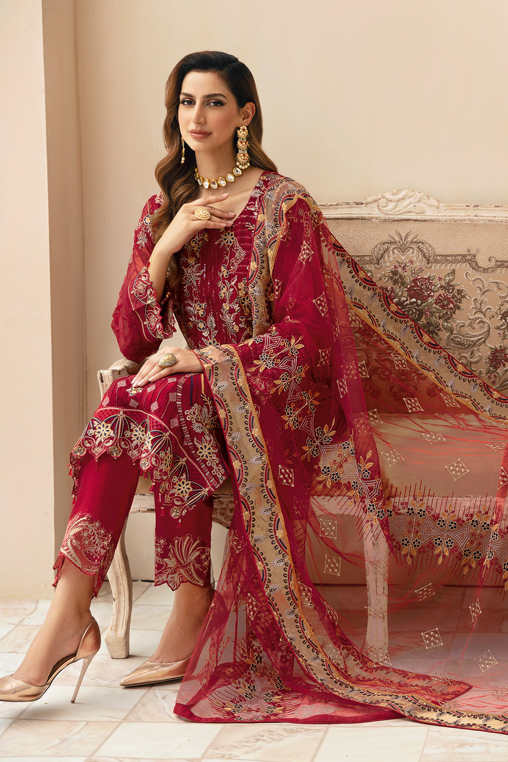 Ramsha Chevron L-Chiffon`24 Vol-9 A#907