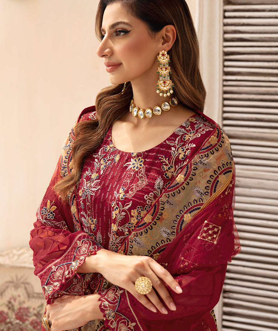 Ramsha Chevron L-Chiffon`24 Vol-9 A#907