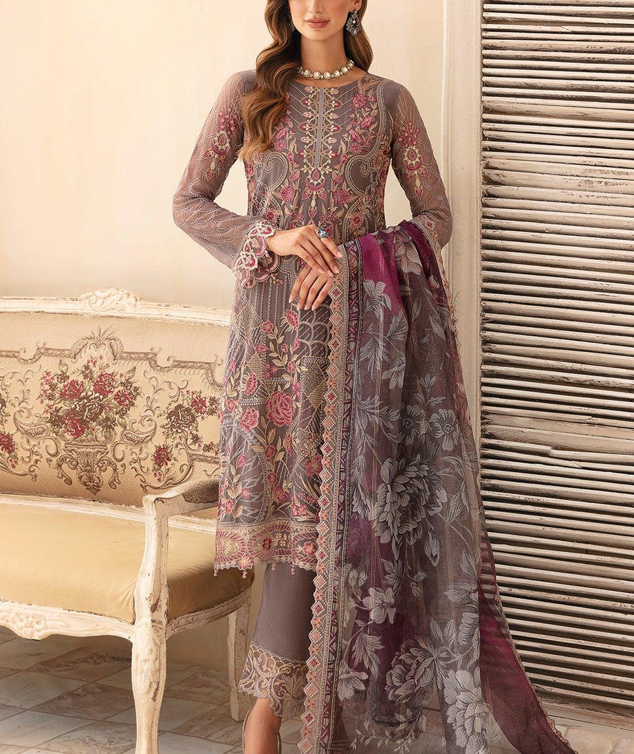 Ramsha Chevron L-Chiffon`24 Vol-9 A#908