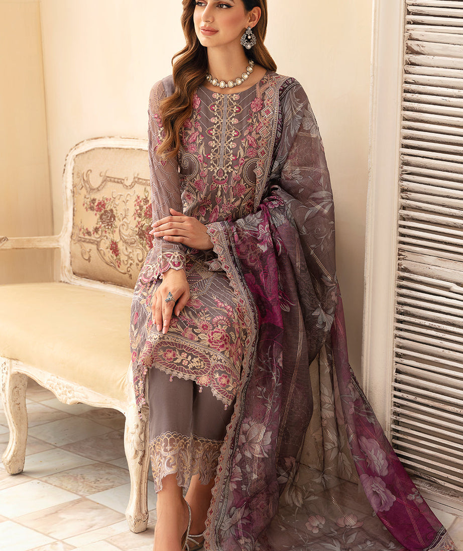 Ramsha Chevron L-Chiffon`24 Vol-9 A#908