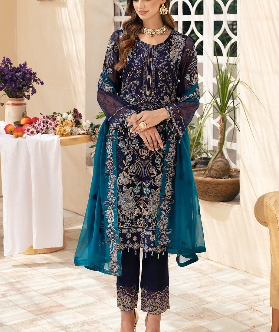 Ramsha Chevron L-Chiffon`24 Vol-9 A#903