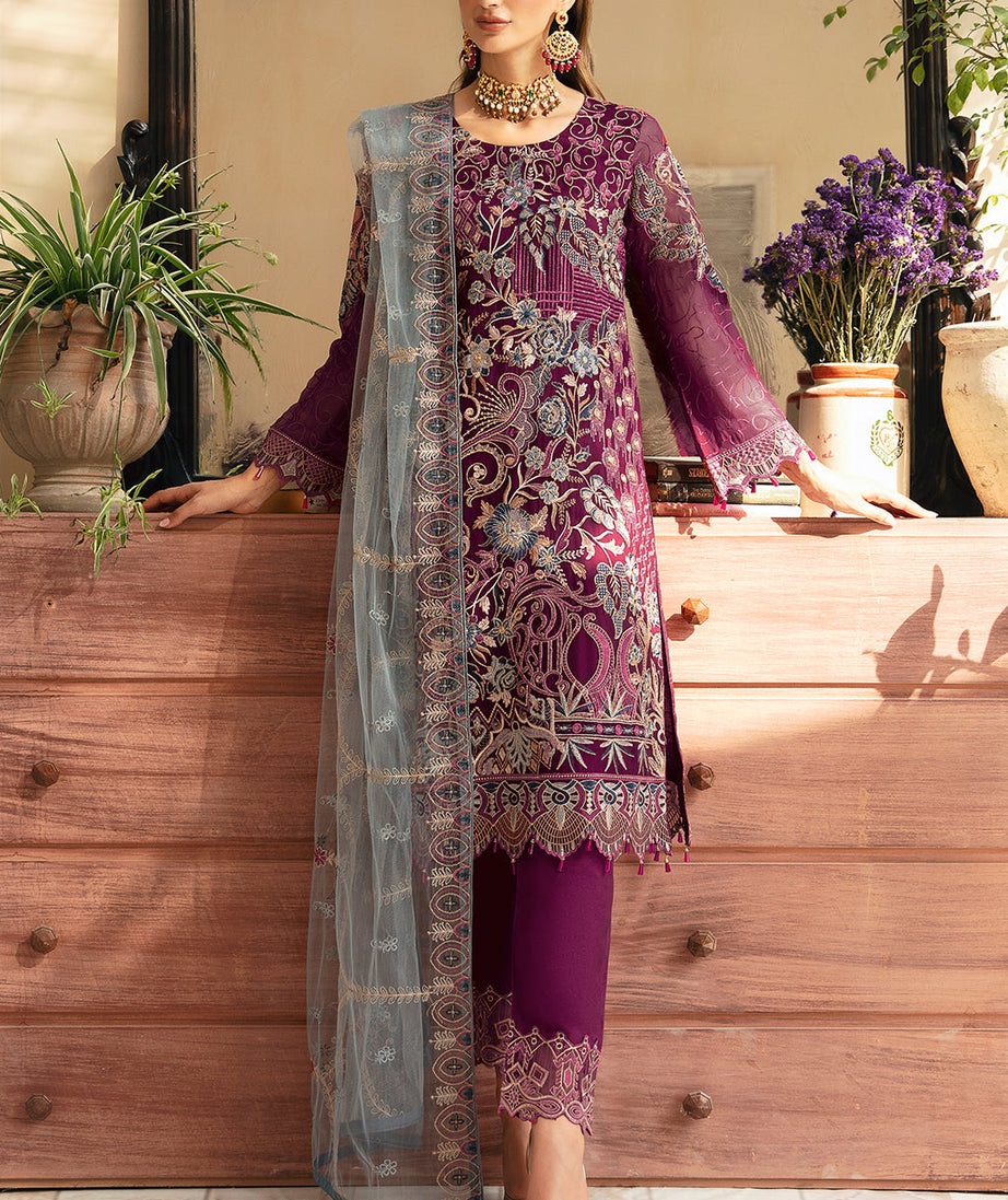 Ramsha Chevron L-Chiffon`24 Vol-9 A#911