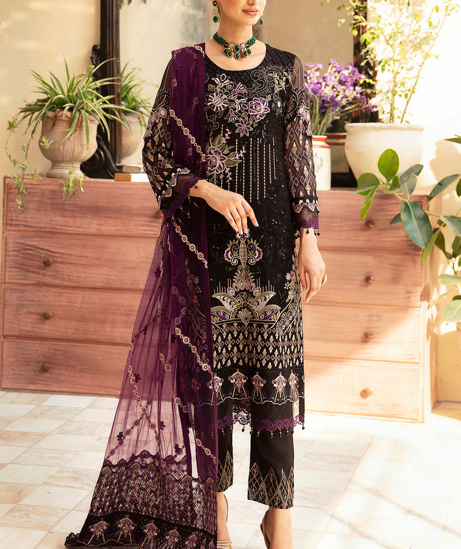 Ramsha Chevron L-Chiffon`24 Vol-9 A#905