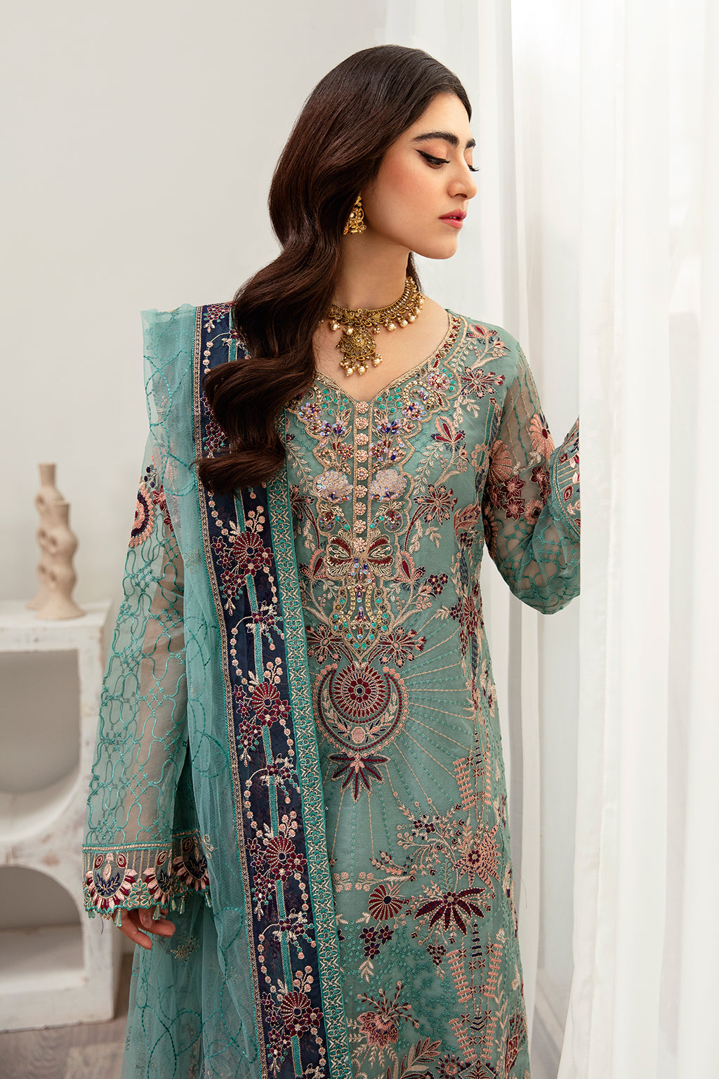 Ramsha Minhal Chiffon'24 Vol-10 M#1001