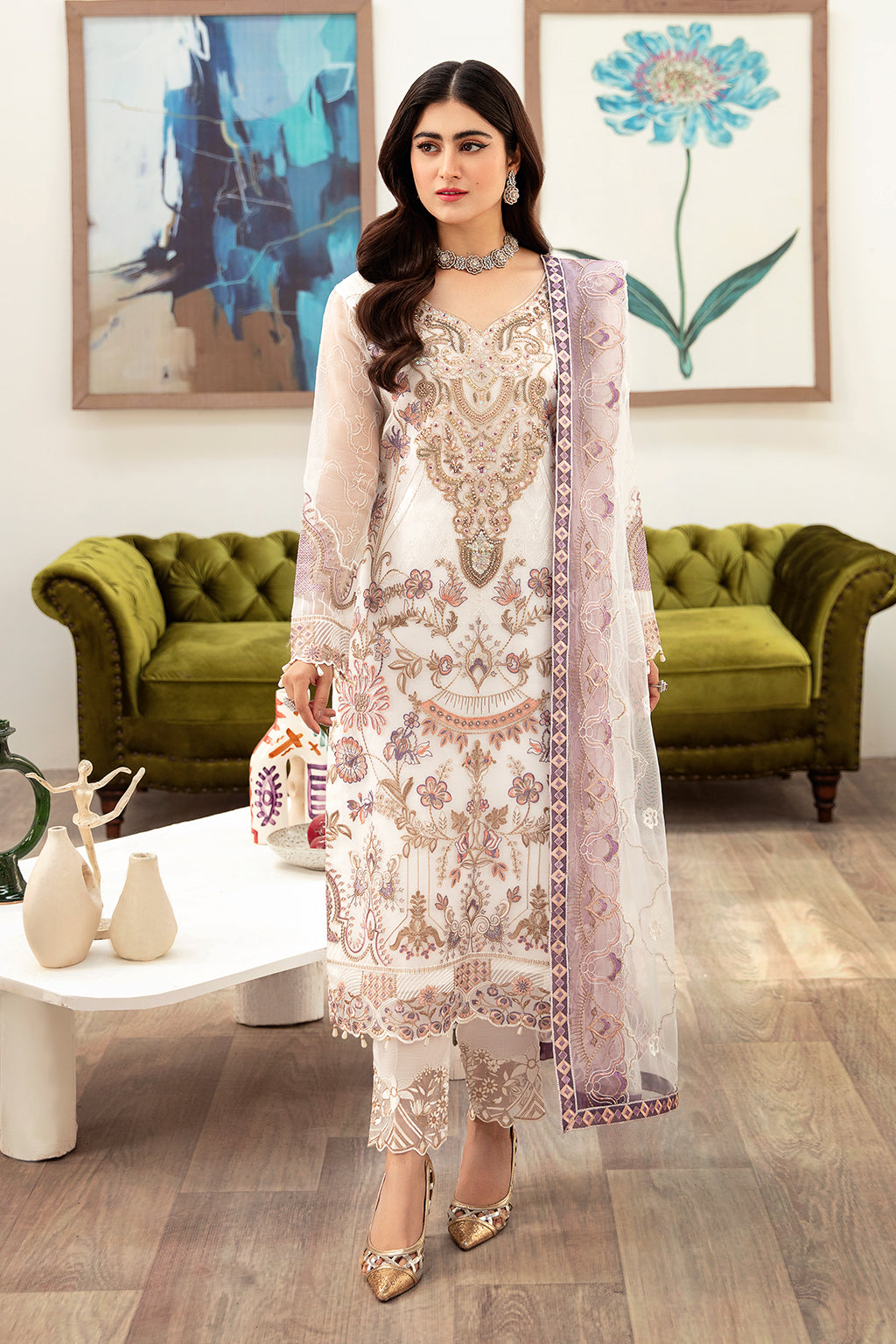 Ramsha Minhal Chiffon'24 Vol-10 M#1002