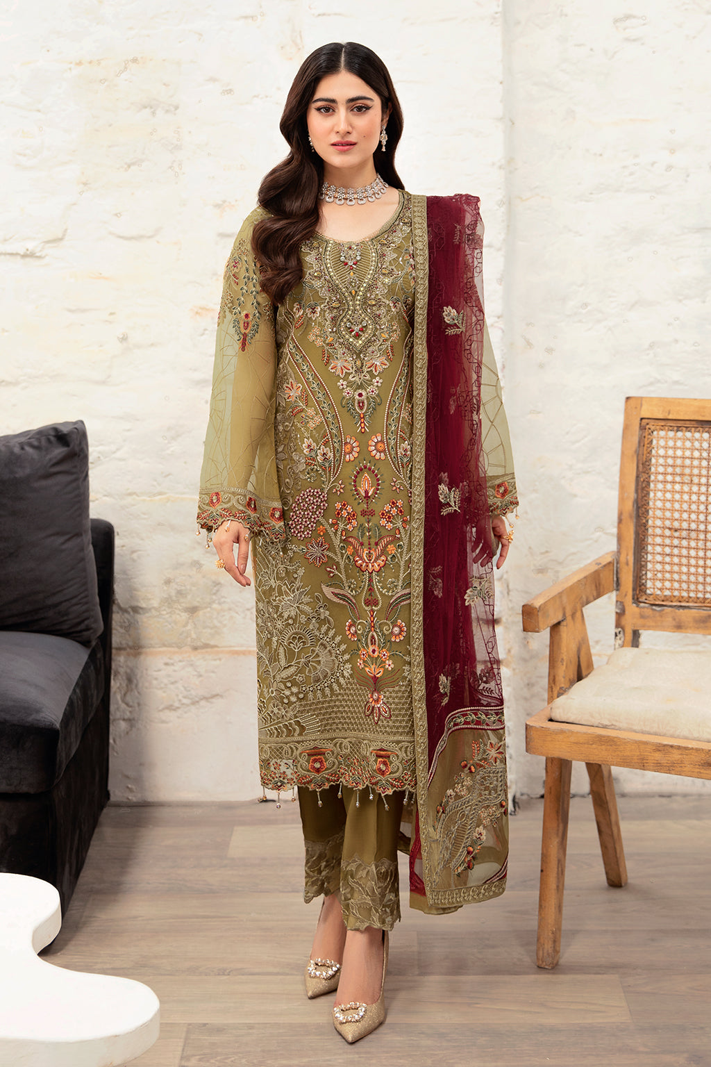 Ramsha Minhal Chiffon'24 Vol-10 M#1010