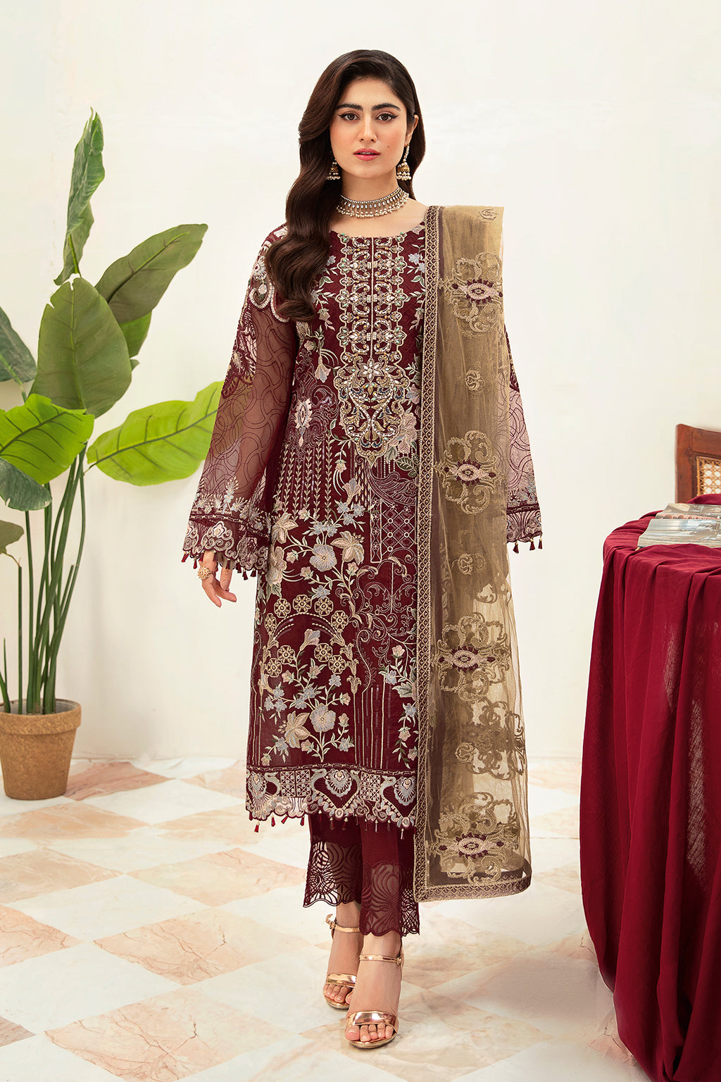 Ramsha Minhal Chiffon'24 Vol-10 M#1003