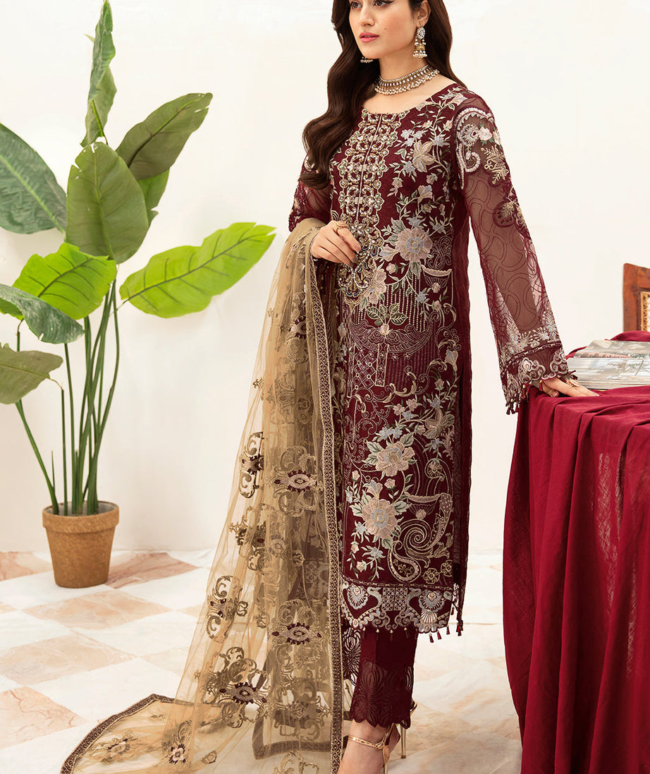 Ramsha Minhal Chiffon'24 Vol-10 M#1003