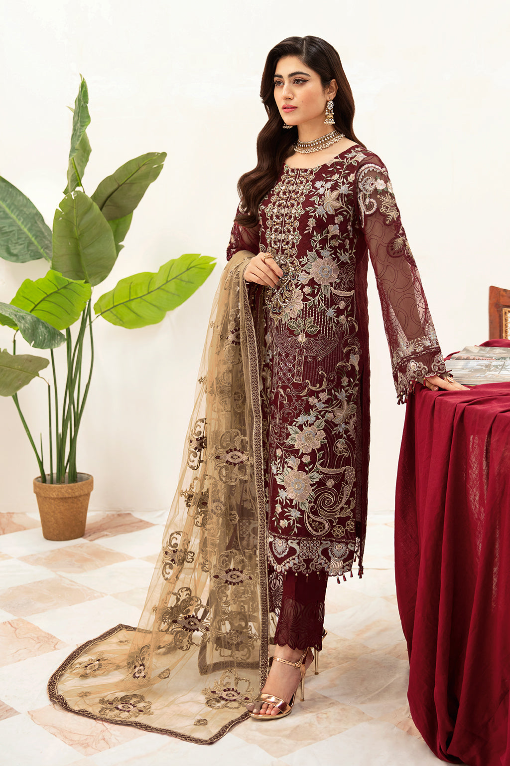 Ramsha Minhal Chiffon'24 Vol-10 M#1003