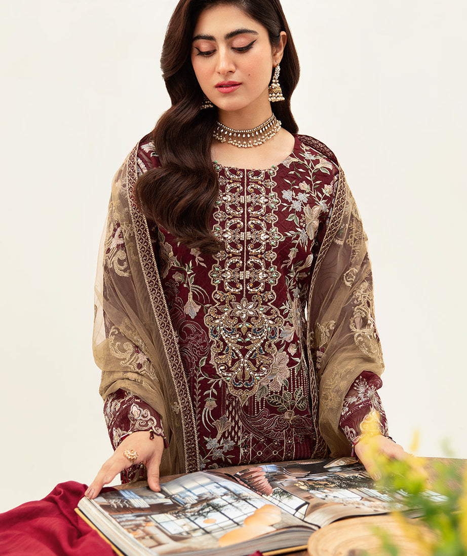 Ramsha Minhal Chiffon'24 Vol-10 M#1003