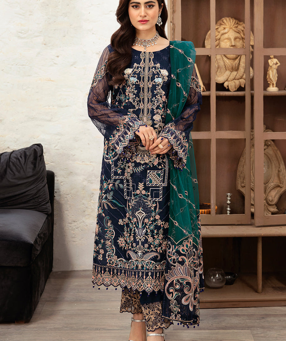Ramsha Minhal Chiffon'24 Vol-10 M#1009