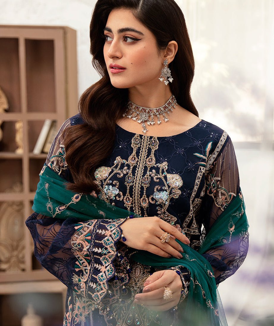 Ramsha Minhal Chiffon'24 Vol-10 M#1009