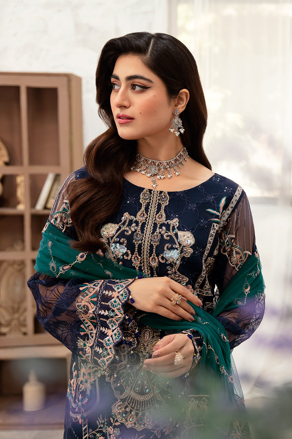 Ramsha Minhal Chiffon'24 Vol-10 M#1009