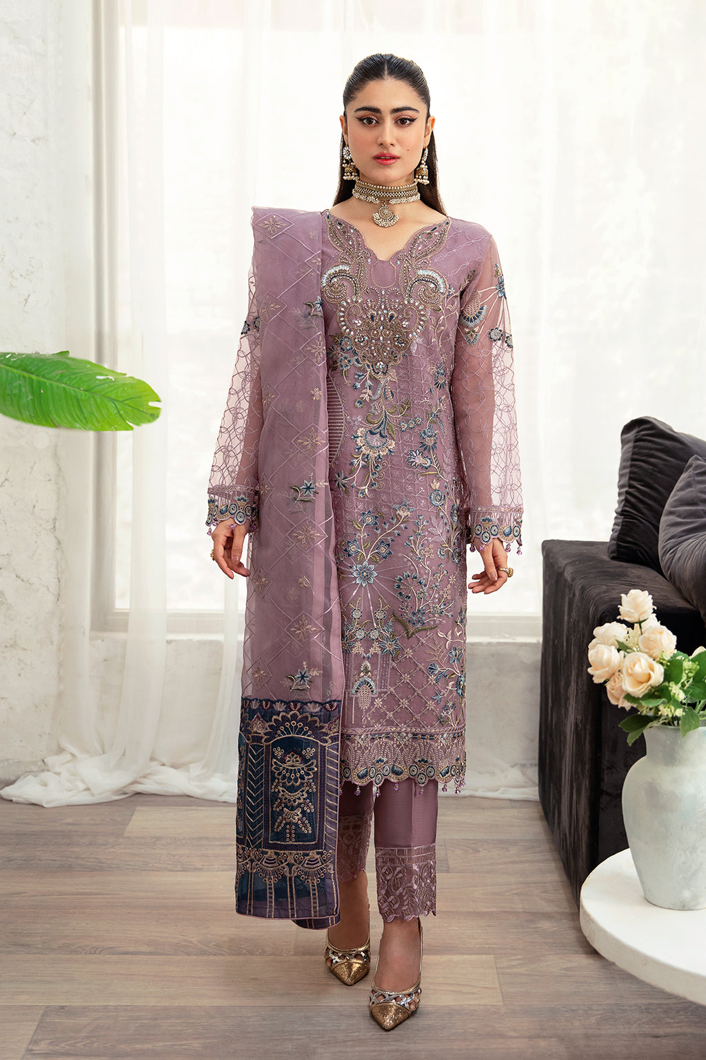 Ramsha Minhal Chiffon'24 Vol-10 M#1005