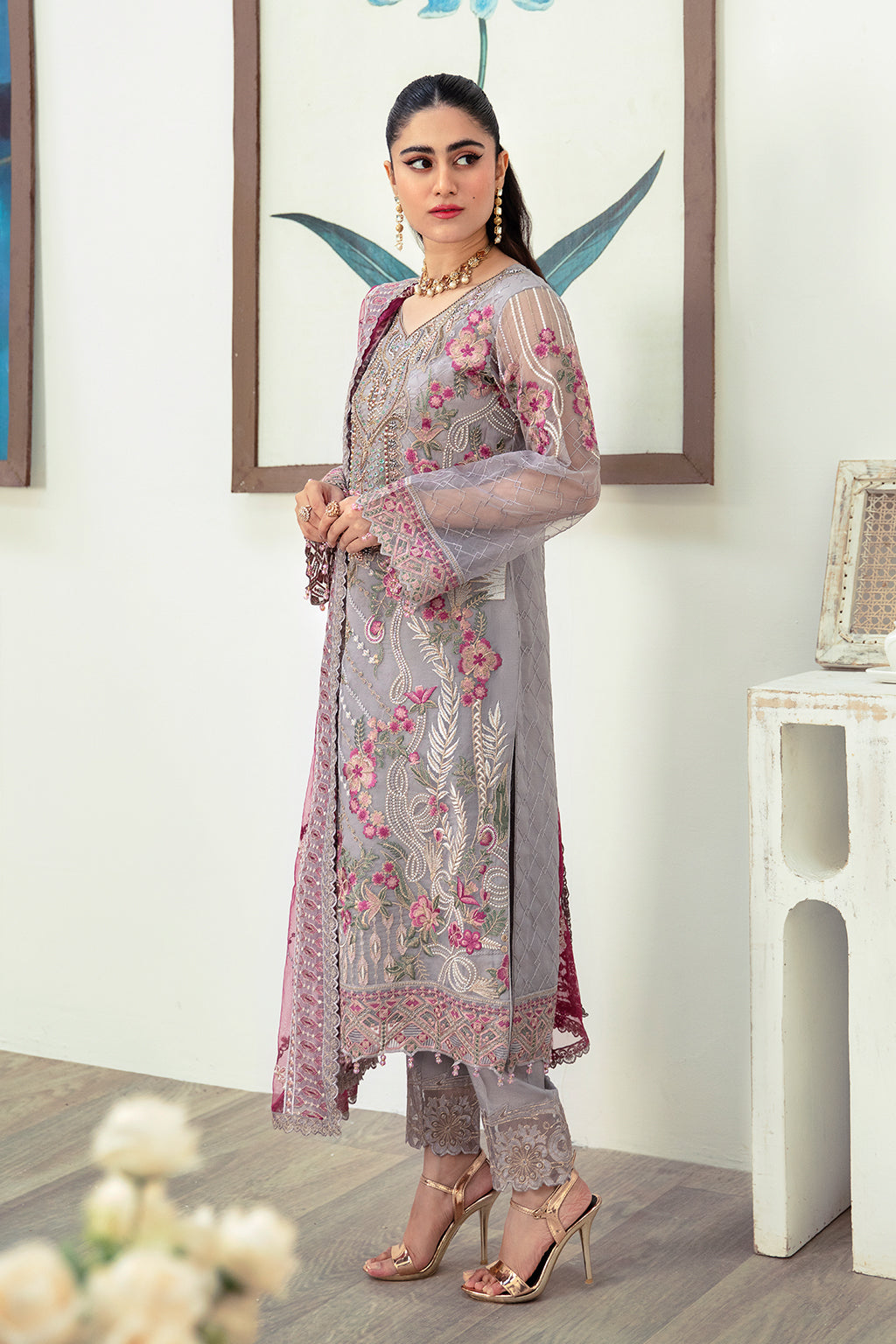 Ramsha Minhal Chiffon'24 Vol-10 M#1008