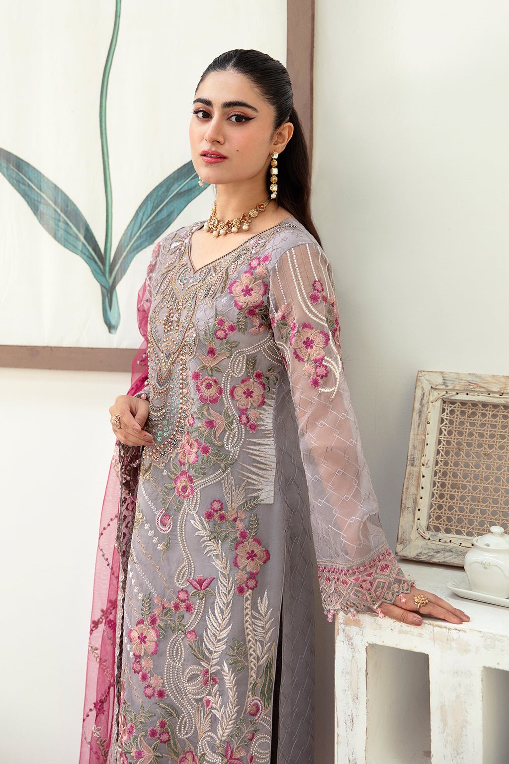 Ramsha Minhal Chiffon'24 Vol-10 M#1008