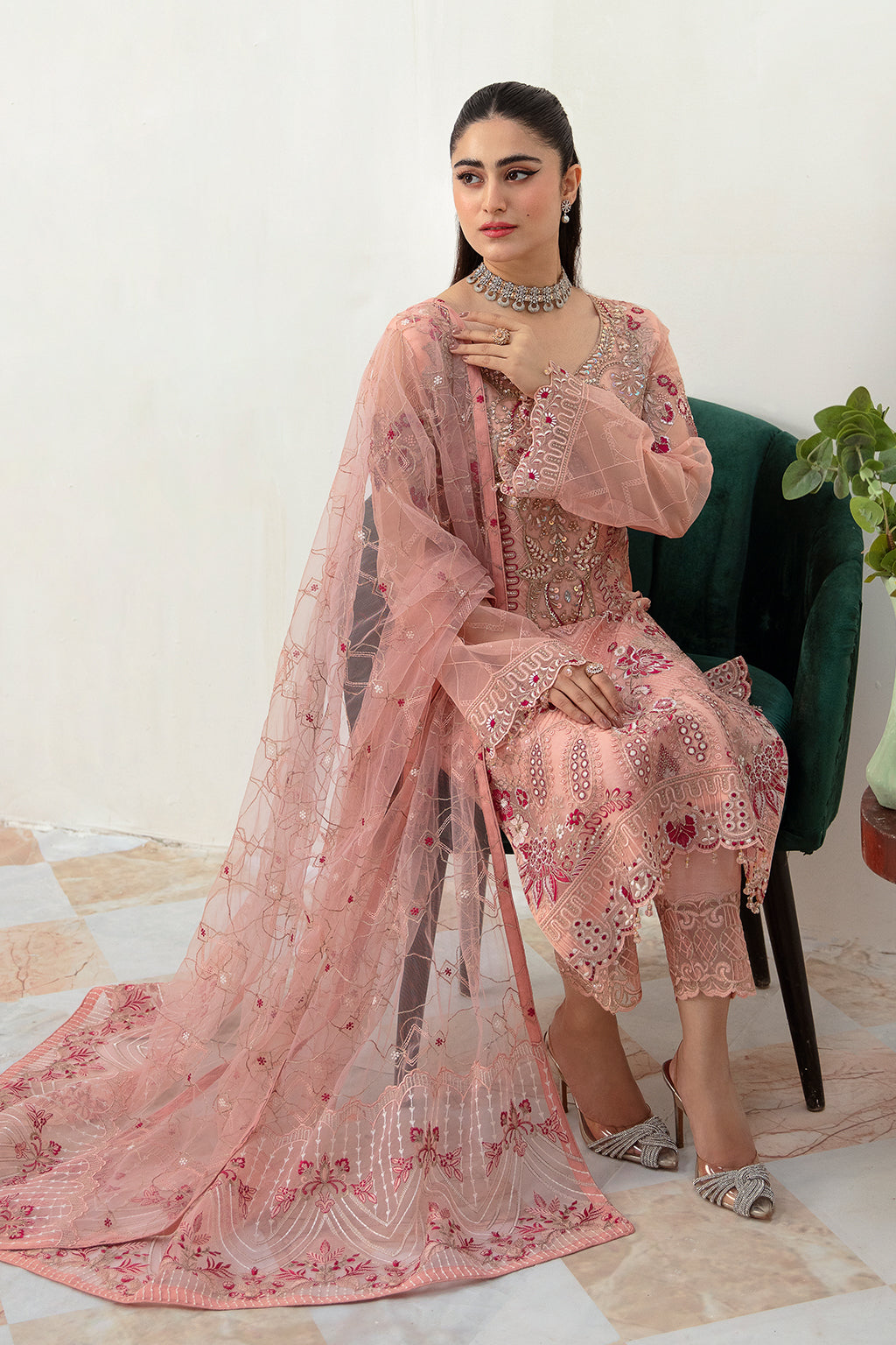 Ramsha Minhal Chiffon'24 Vol-10 M#1007