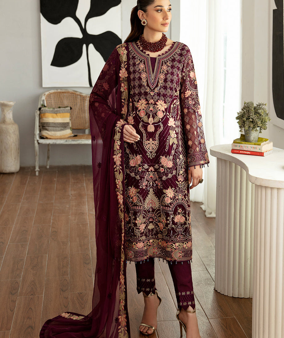 Ramsha Rangoon Chiffon Vol-11 D#1104