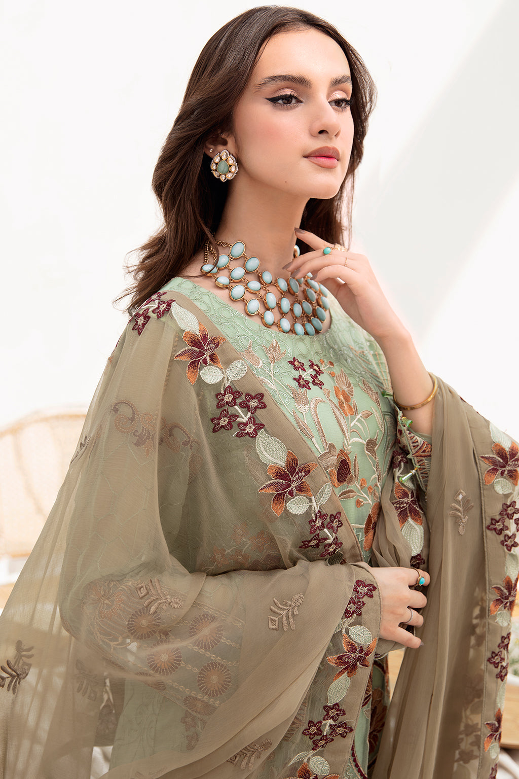 Ramsha Chevron Chiffon`23 D#710