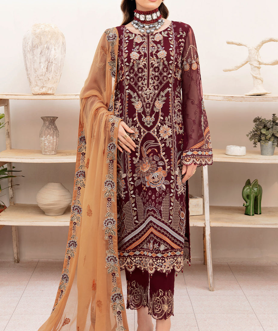 Ramsha Chevron Chiffon`23 D#712