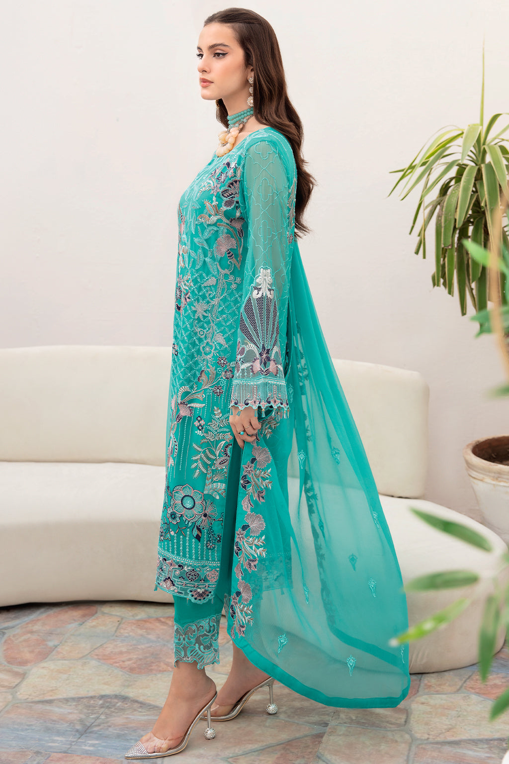 Ramsha Chevron Chiffon`23 D#708