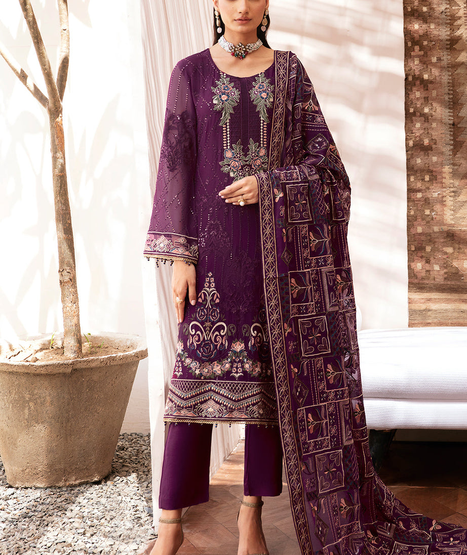 Ramsha Kashish W/Chiffon'24 Vol-2 K#201
