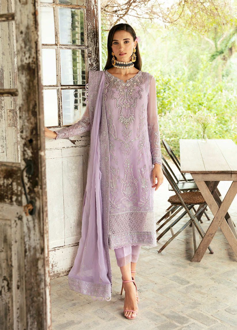 Gulaal Emb Eid Chiffon'24 D#07 (VIOLA)