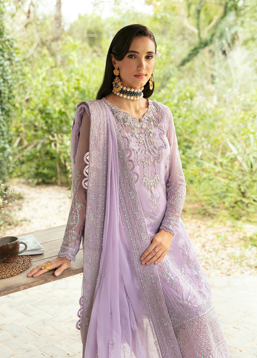 Gulaal Emb Eid Chiffon'24 D#07 (VIOLA)