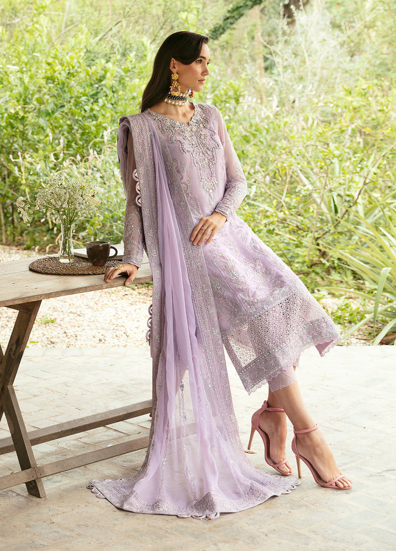 Gulaal Emb Eid Chiffon'24 D#07 (VIOLA)