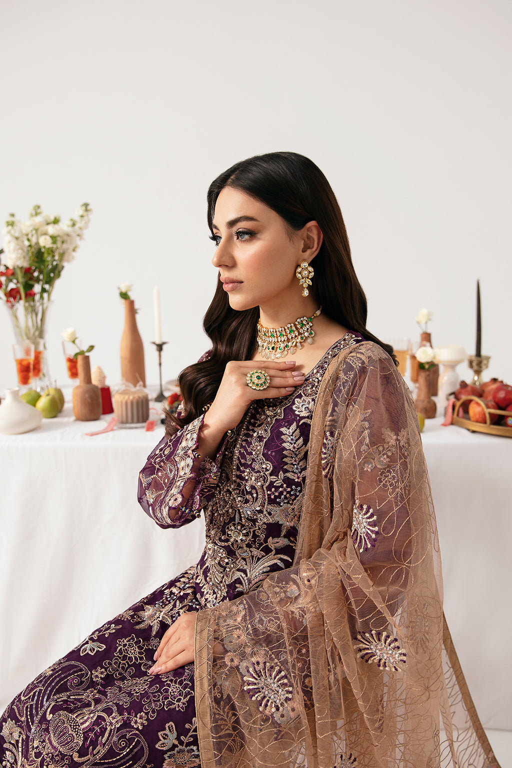 Ramsha Minhal Organza'24 Vol-11 M#1109