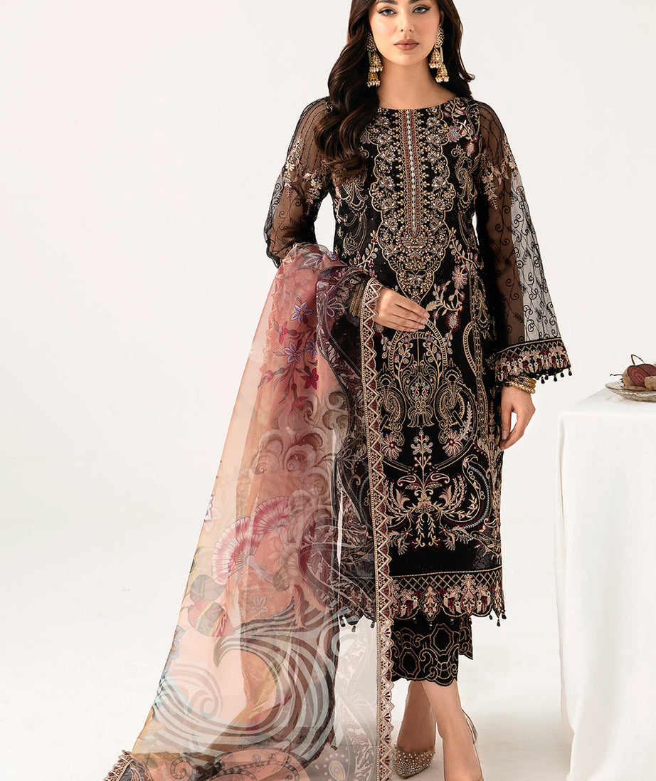 Ramsha Minhal Organza'24 Vol-11 M#1105