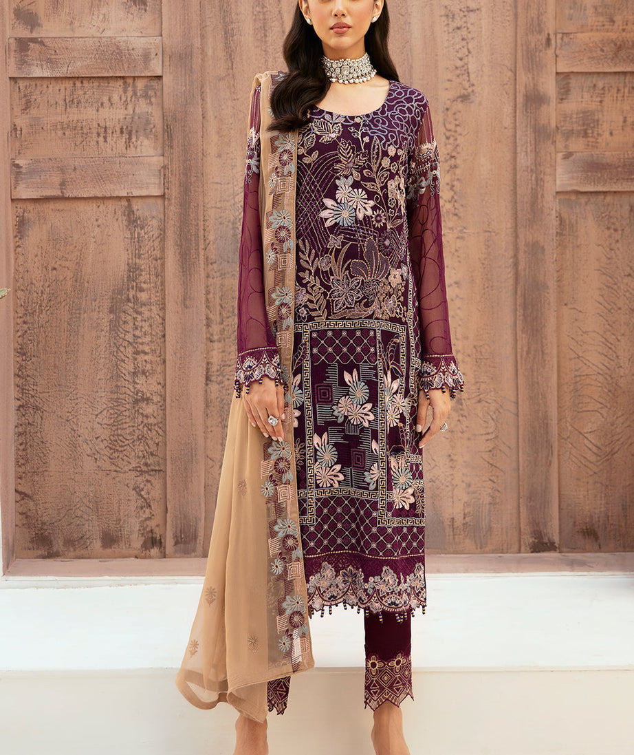 Ramsha Chiffon Collection'24 Vol-26 F#2608