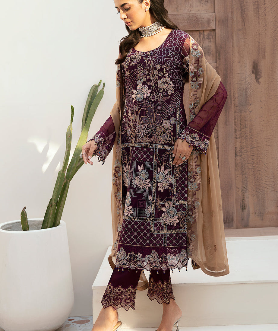 Ramsha Chiffon Collection'24 Vol-26 F#2608