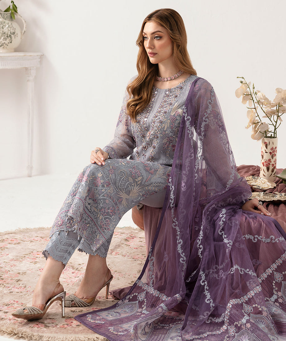 Ramsha Minhal Organza'24 Vol-11 M#1104