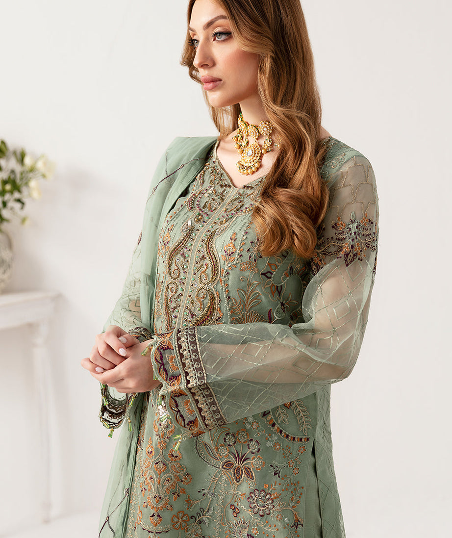 Ramsha Minhal Organza'24 Vol-11 M#1108