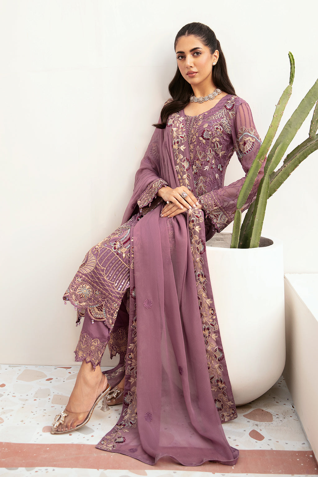Ramsha Chiffon Collection'24 Vol-26 F#2610