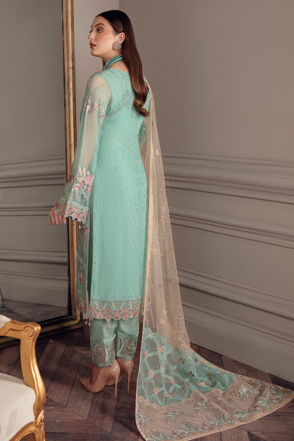 Ramsha Chevron Chiffon`22 Vol-5 D#511