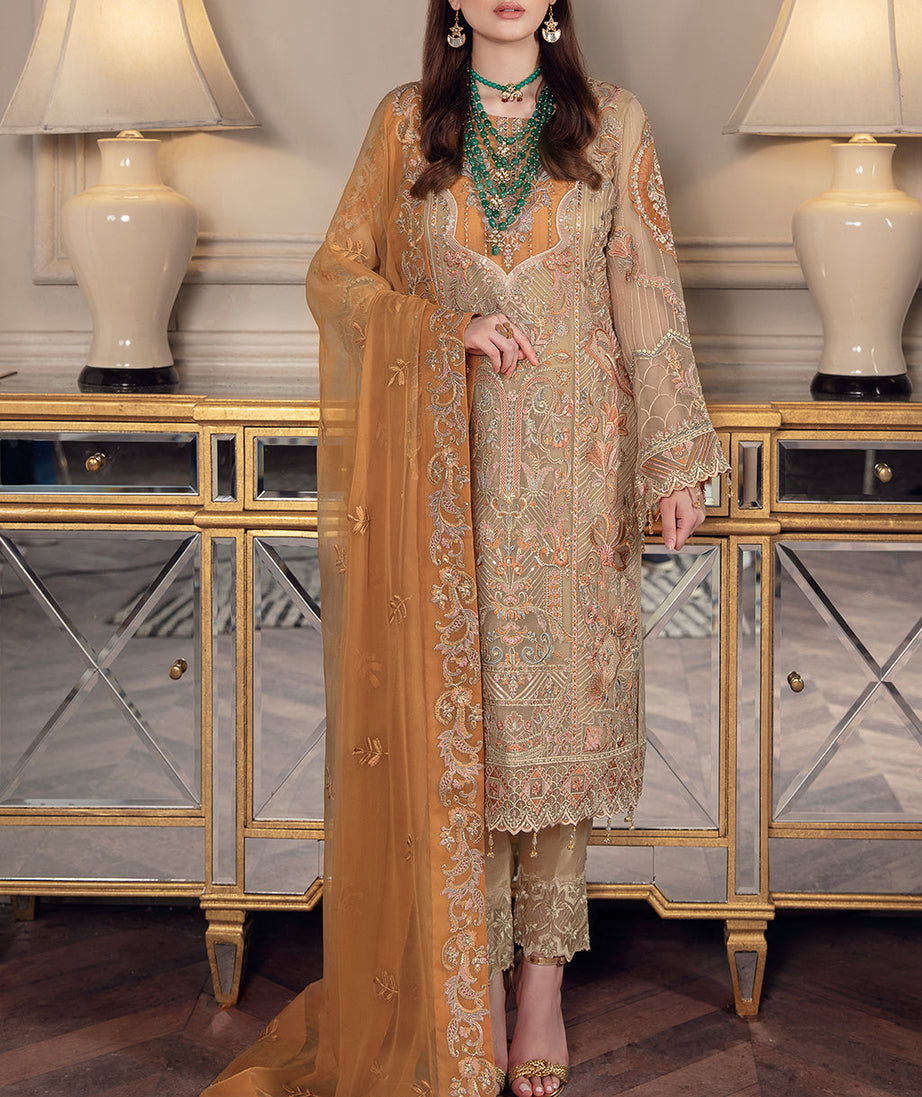 Ramsha Chevron Chiffon`22 Vol-5 D#508