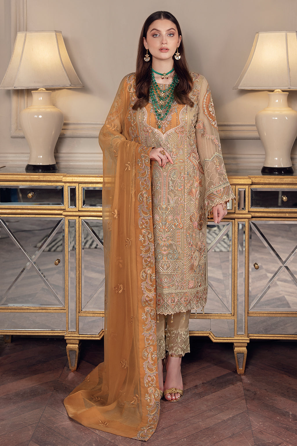 Ramsha Chevron Chiffon`22 Vol-5 D#508