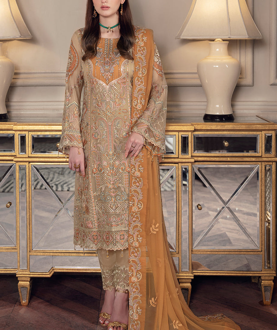 Ramsha Chevron Chiffon`22 Vol-5 D#508