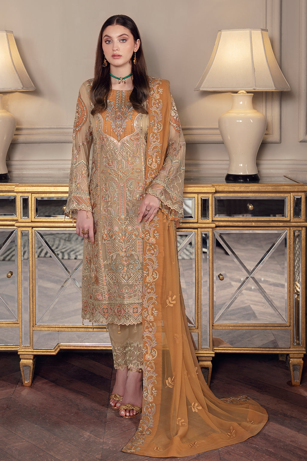 Ramsha Chevron Chiffon`22 Vol-5 D#508