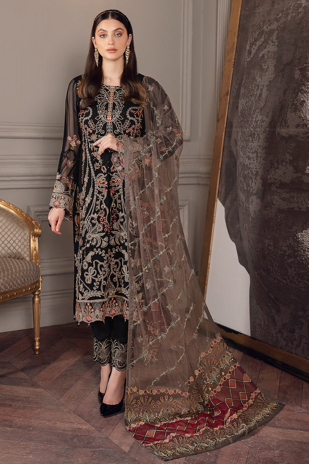 Ramsha Chevron Chiffon`22 Vol-5 D#501