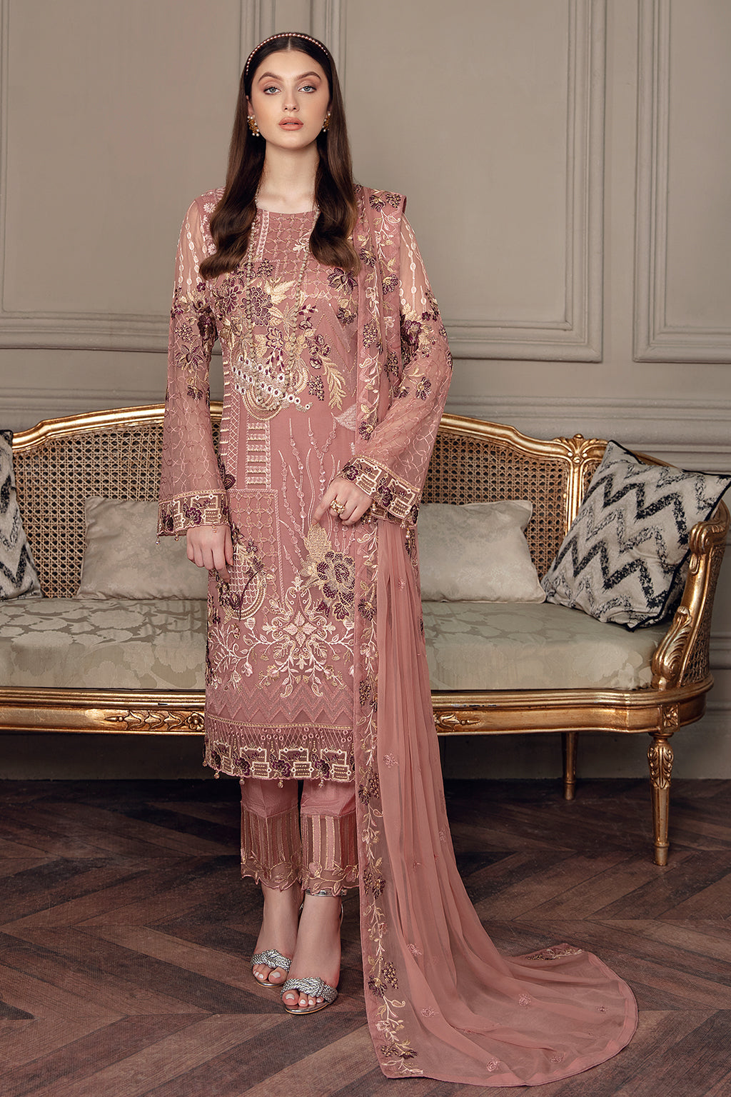 Ramsha Chevron Chiffon`22 Vol-5 D#502