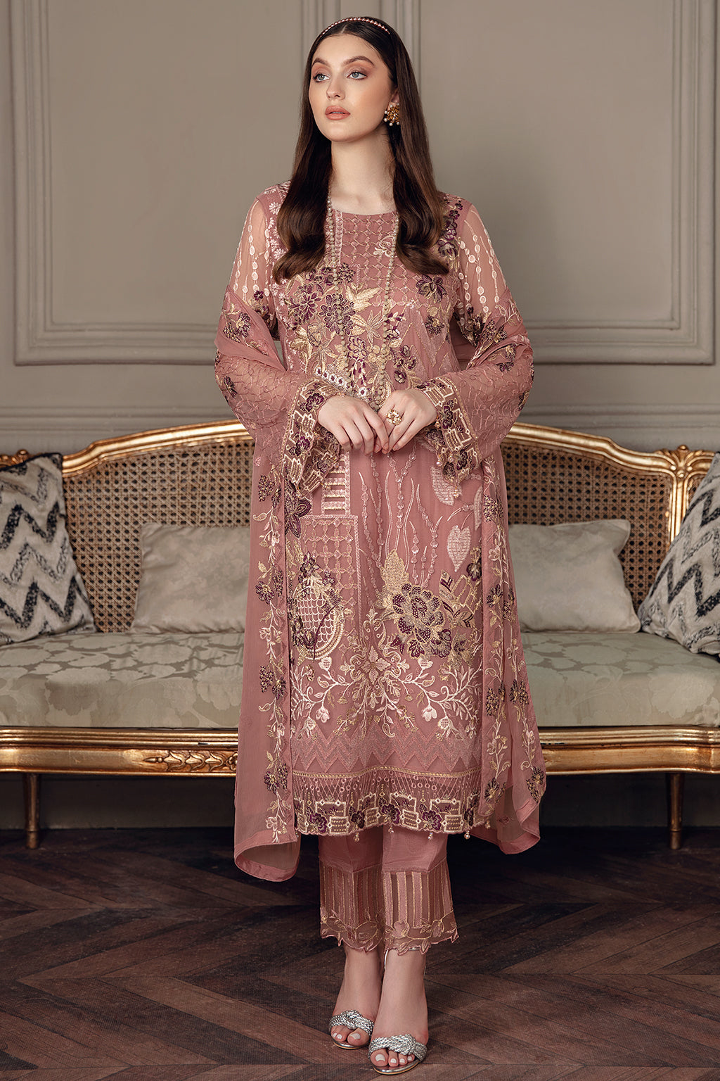 Ramsha Chevron Chiffon`22 Vol-5 D#502