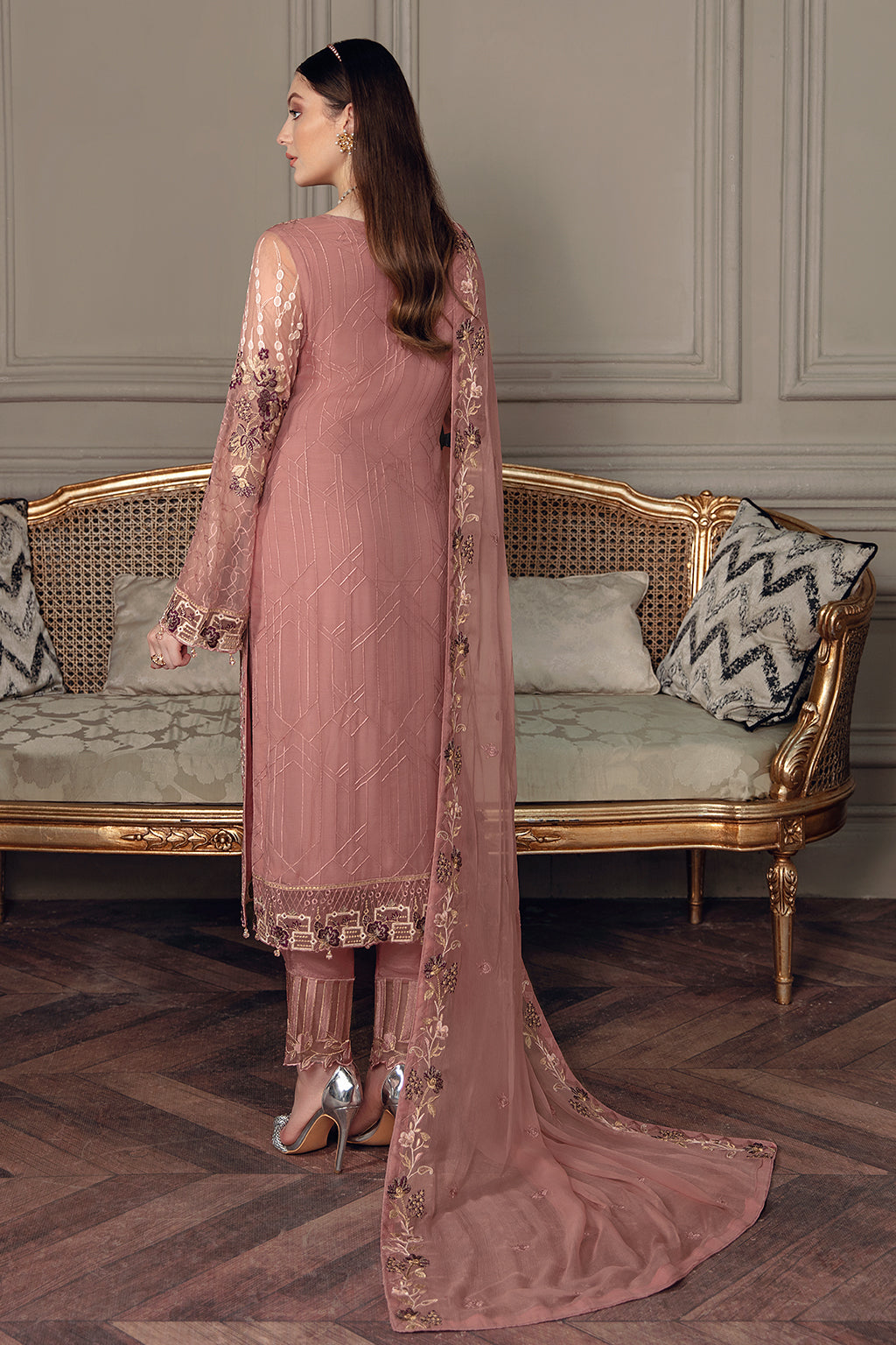 Ramsha Chevron Chiffon`22 Vol-5 D#502