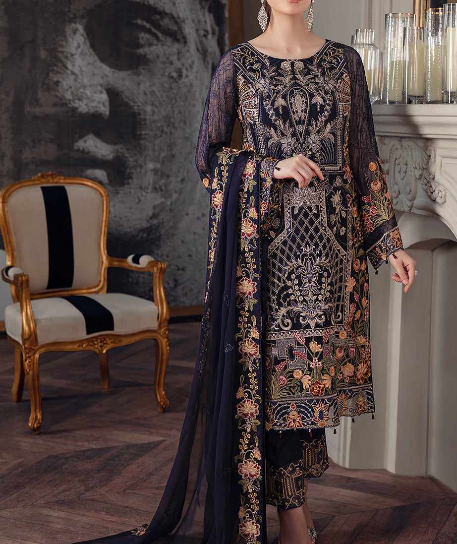 Ramsha Chevron Chiffon`22 Vol-5 D#506