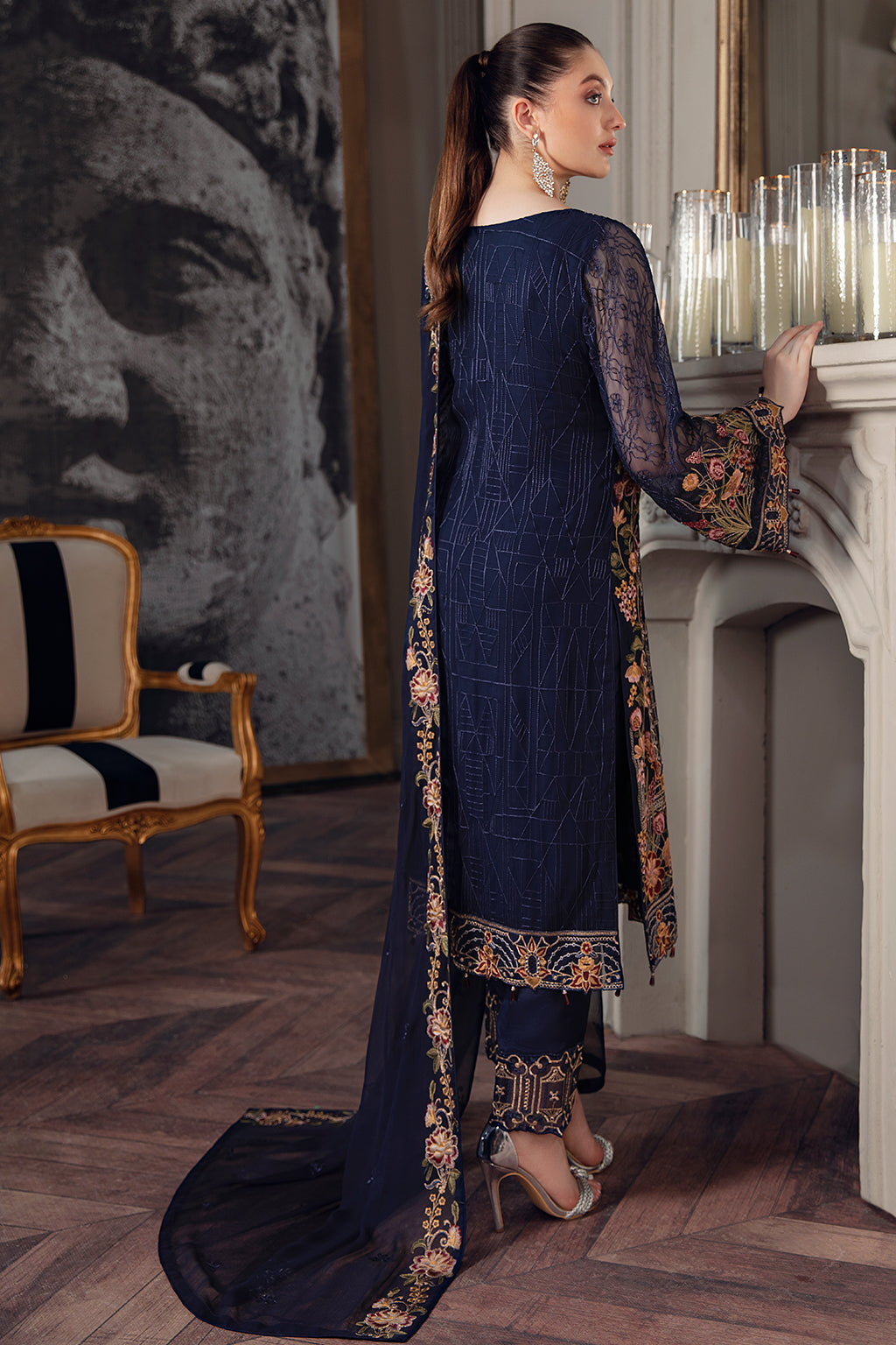 Ramsha Chevron Chiffon`22 Vol-5 D#506